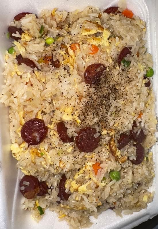 Chinese Sausage Fried Rice.